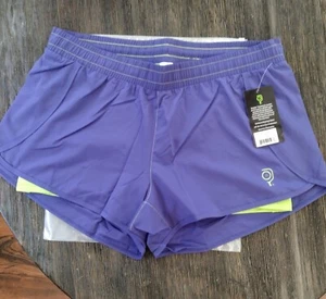 Baddle Women`s 3 Inch Inseam 2-in-1 Split Pickleball Short Navy- Large New W Bag - Picture 1 of 8