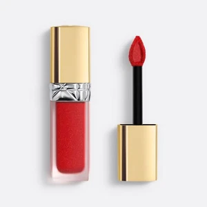 Authentic Christian Dior Forever Rouge Sequin 999 Red Liquid Lipstick Glitter - Picture 1 of 4