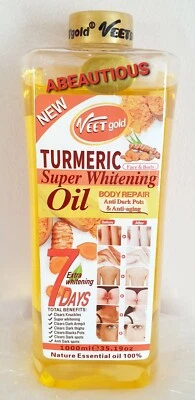 Veet Gold Turmeric Oil Sample (100ml) NOT IN ORIGINAL PACKAGING, IN 100ML BOTTLE