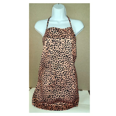 Vestido camisero Missguided con correa de corbata, leopardo - talla 4 Foto 1 de 3
