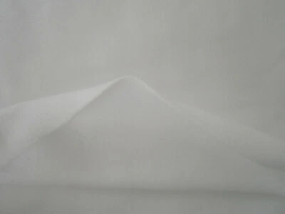 White Flannel Knit Fabric Sewing Quilting Clothing New 60" x 1.5 Yards - Image 1 of 3