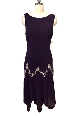 Vestido Midi Años 90 Y2K SL Moda Embellecido Nuevo con Etiquetas Lentejuelas Hadas Caprichosas Talla 16 Foto 1 de 4