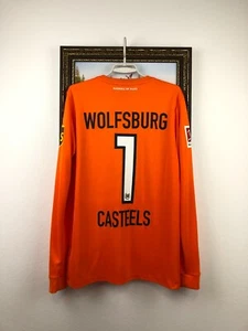 VfL Wolfsburg football shirt Soccer #1 Casteels Rare Nike Jersey Size M - Picture 1 of 19