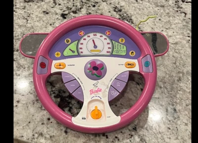 VINTAGE 2000 Mattel Barbie Drive With Me Steering Wheel Interactive Toy WORKS - Image 1 of 3