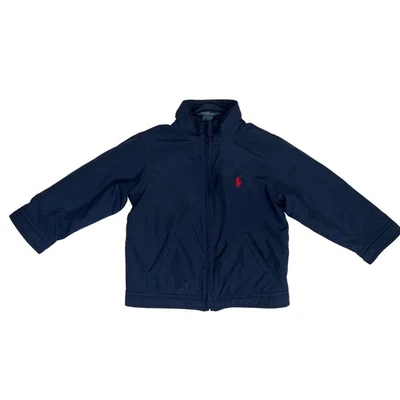 Polo Ralph Lauren Kids Navy Blue Jacket with Red Pony Logo Size 3T - Image 1 of 4