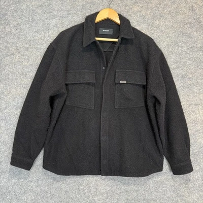 Represent 100% Wool Overshirt Jacket Mens Large Textured Boiled Shacket British - Image 1 of 4