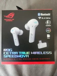 ASUS ROG Cetra True Wireless SpeedNova White RGB In-Ear Gaming 2.4ghz Kopfhörer - Photo 1/4