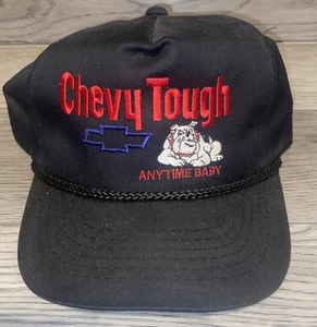 Vintage Chevy Tough Anytime Baby Snapback Mütze Kappe Chevrolet Bulldog Top Zustand - Bild 1 von 9