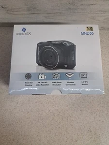 Minolta 64 Mega Pixels Digital Camera with 4K Video 60 FPS & WiFi Black - Picture 1 of 6