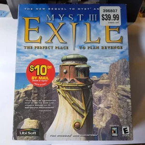 Factory Sealed Myst III : Exile Windows / Mac 2001 Big Box PC Game New in Box - Picture 1 of 6