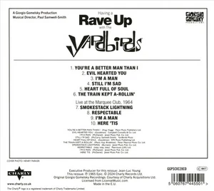 HAVING A RAVE UP WITH THE YARDBIRDS - Picture 1 of 1