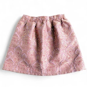 PEEK Skirt Light Pink Gold Damask Brocade Girls size 10 Glam Chic Special Event - Picture 1 of 9