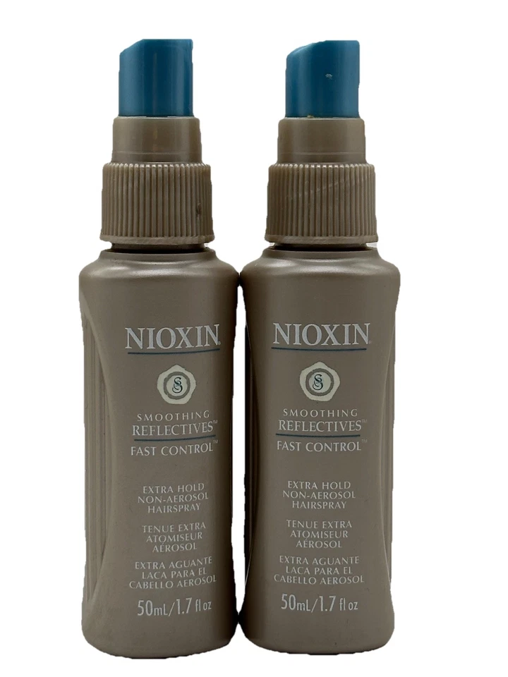 Лак для волос Nioxin Smoothing Reflectives Fast Control Extra Hold 1,7 жидкой унции x2 - Изображение 1 из 1