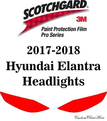 Защитная пленка 3M Scotchgard серии Pro подходит для Hyundai Elantra 2017 2018 годов выпуска - Изображение 1 из 3