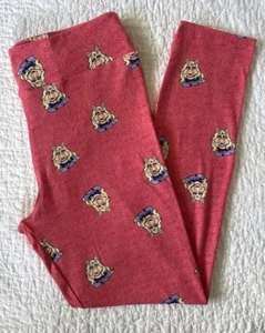 Leggings LuLaRoe DISNEY TC Miss Piggy Muppets en rosa nuevo sin etiquetas - Imagen 1 de 2