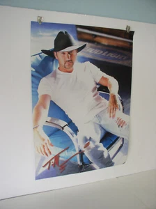 1999 TIM MC GRAW bud light beer poster N O S  18x26 in - Picture 1 of 1