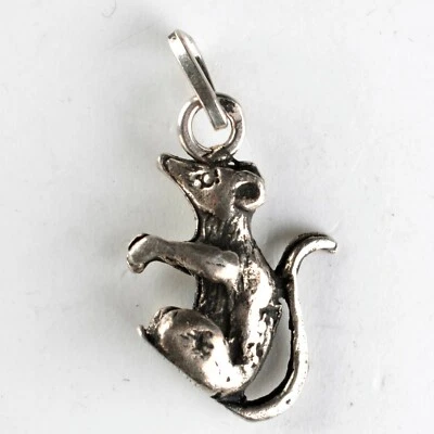 Vintage Charm Ciondolo in argento: Animali TOPO - Animals MOUSE - Immagine 1 di 2
