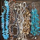 VTG Lot Costume JUNK JEWELRY Beaded Real Sea Shell Modern All Wearable Necklaces