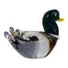 Handmade Glass Duck Figurine Collectible Decor Gift