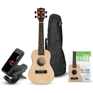 Tanglewood Concert Ukulele Colored Strings, Bag, Tuner and Book - Picture 1 of 4