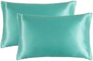Satin Pillowcase (2 Pack) Queen Size (20x30 inches) - Picture 1 of 25