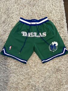 Mens Just Don 1981-82 Dallas Mavericks Basketball Shorts Medium
