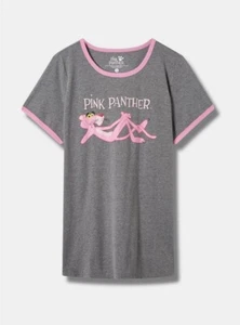 Camisa Torrid Rosa Pantera Gris Nueva Con Etiquetas Nueva 1X - Imagen 1 de 9