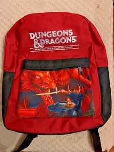 Dungeons & Dragons Bag Backpack Red Graphic Dragon Mens Wizards Of The Coast - Picture 1 of 1