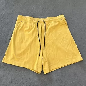 Nike Standard Fit Above Knee Length Mustard Yellow Shorts Men's Size XXL 2XL - Picture 1 of 7