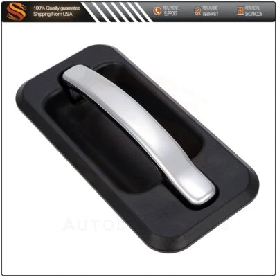 Compatível com 2003-2009 Hummer H2 driver traseiro esquerdo LH maçaneta externa cromada preta - Imagem 1 de 4