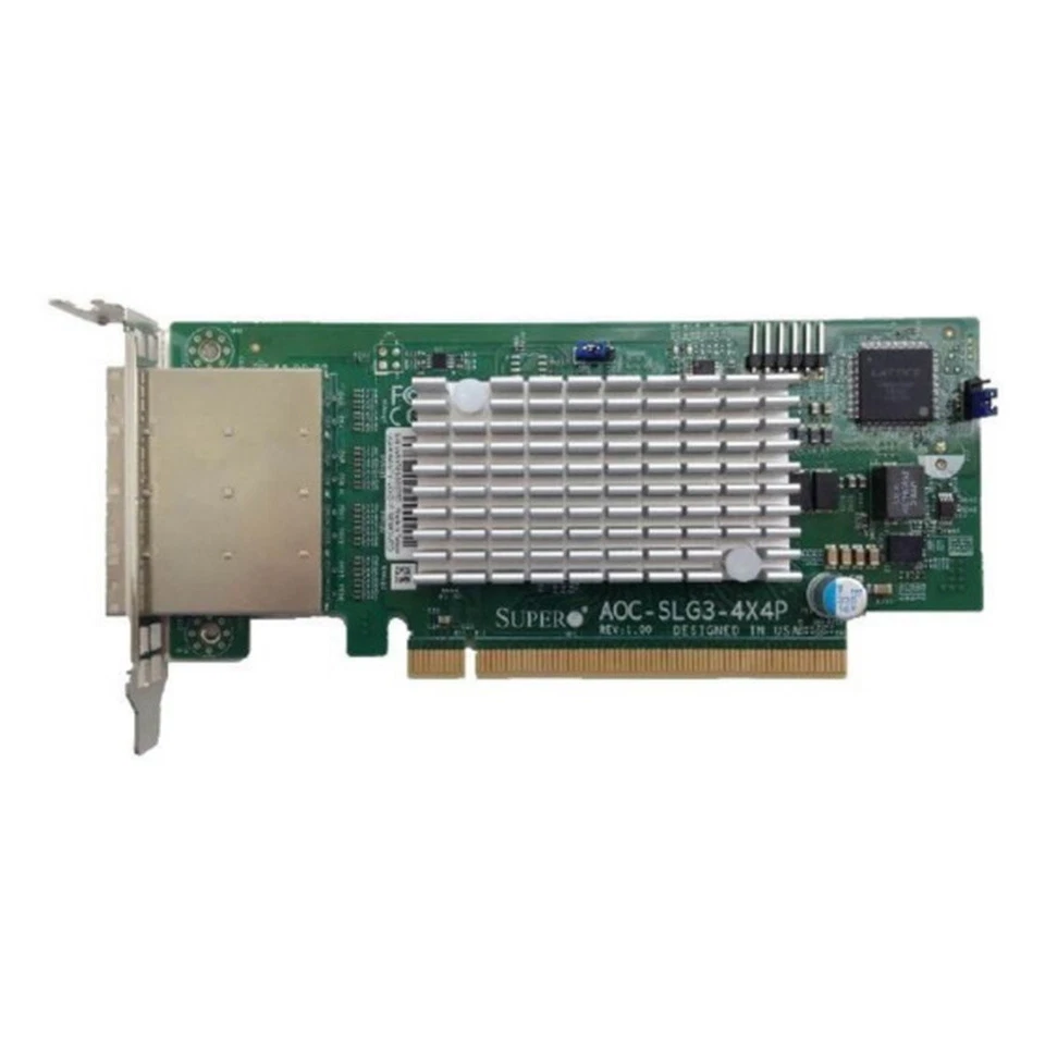 Supermicro AOC-SLG3-4X4P JBOF Gen-3 External NVMe HBA NEW, IN STOCK - Image 1 of 1
