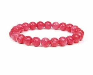 Rhodochrosite Bracelet, Custom Made to Fit. Stretch Crystal Gemstone Bracelet. - Picture 1 of 3