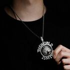 3AAA+ CZ Full Ice Out Hop Hip The Word Is Mine Pendant Necklace Chain 20"