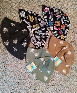 Multicolor Aloha Floral Skull Bones Summer Bucket Hats Lot Of 5 Children M/L New - Picture 1 of 8