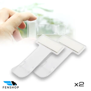 2 x Auto Parkticket Erlaubnis transparent selbstklebend Halter Scheibenclips - Bild 1 von 2