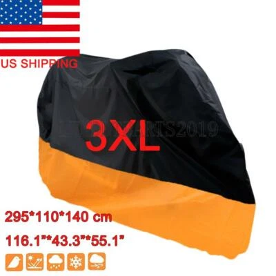 Cubierta de lluvia de motocicleta 3XL para Yamaha Road Star Warrior Midnight XV1600A XV1700A Foto 1 de 3