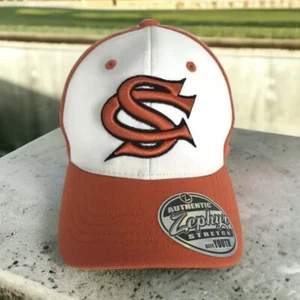 Zephyr Youth Kids Baseball Cap Orange Fitted Stretch NEW Trucker Hat Gift Player - Picture 1 of 6