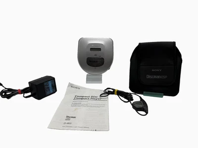 Sony Discman D-465 CD Player mit Netzteil Tasche Fernbedienung Anleitung - Bild 1 von 4