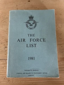 The Air Force List Spring 1981 Scarce Vintage Paperback RAF Militaria - Bild 1 von 5