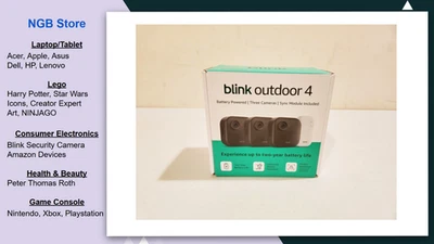 Blink Outdoor 4 Wireless Smart Security Camera - 3 camera system, Sealed - Image 1 of 4