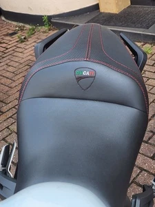 Ducati Monster Stiched and Embroided Seat Cover 821 - 1200 2014+ - Picture 1 of 10