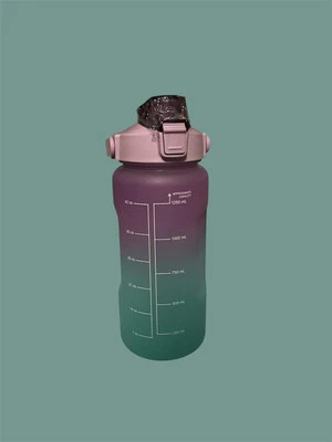 Motivational/Reminder Sport Bottle Flip Lid  1250mL / 42 OZ Ombré Teal/purple - Image 1 of 4
