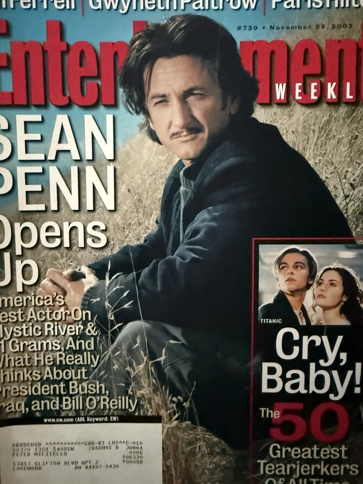Entertainment Weekly Magazine Nov 28, 2003 Sean Penn - Image 1 of 1