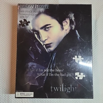 Twilight Edward Glass Puzzle 20" x 27" 1000 Pieces NECA Factory Sealed. - Image 1 of 4