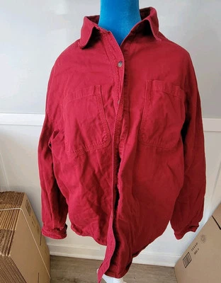 Cabela’s Camisa Abotonada Para Mujer XL Franela Forrada Chaqueta Pesada Ropa de Trabajo Foto 1 de 4