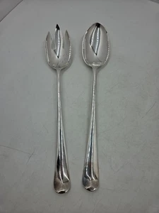Vintage Gerity Silber Teller G48 9" Servierlöffel und Schaumlöffel 2 Stück - Bild 1 von 16