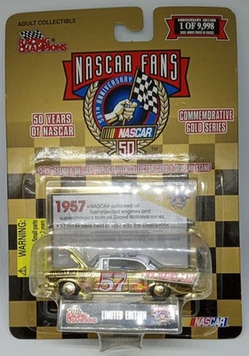Racing Champions NASCAR Fans #9 Dave Stark '57 Chevy Diecast 1:64 en tarjeta 1998 Foto 1 de 3