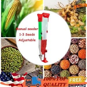 Plastic Precision Manual Garden Home Seeder Hand Row Manual Corn Vegetable Seeds - Picture 1 of 12