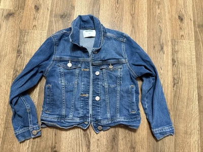 Old Navy Jacket, Youth Girls Size Small, Blue, Jean Jacket Button Up Long Sleeve - Image 1 of 4