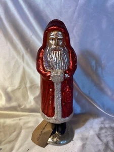 Creative Co-op Christmas Decor - Classic Blown Glass Santa Claus As Is - Picture 1 of 6